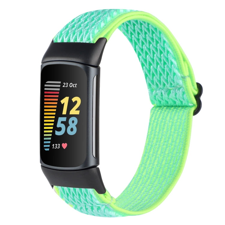 Cinturino per orologio in nylon intrecciato con fibbia, For Fitbit Charge 5, For Fitbit Inspire 2, For Fitbit Inspire