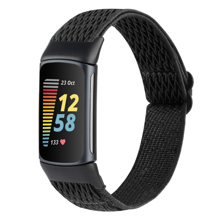 Cinturino per orologio in nylon intrecciato con fibbia, For Fitbit Charge 5, For Fitbit Inspire 2, For Fitbit Inspire