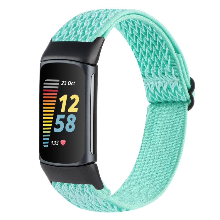 Cinturino per orologio in nylon intrecciato con fibbia, For Fitbit Charge 5, For Fitbit Inspire 2, For Fitbit Inspire