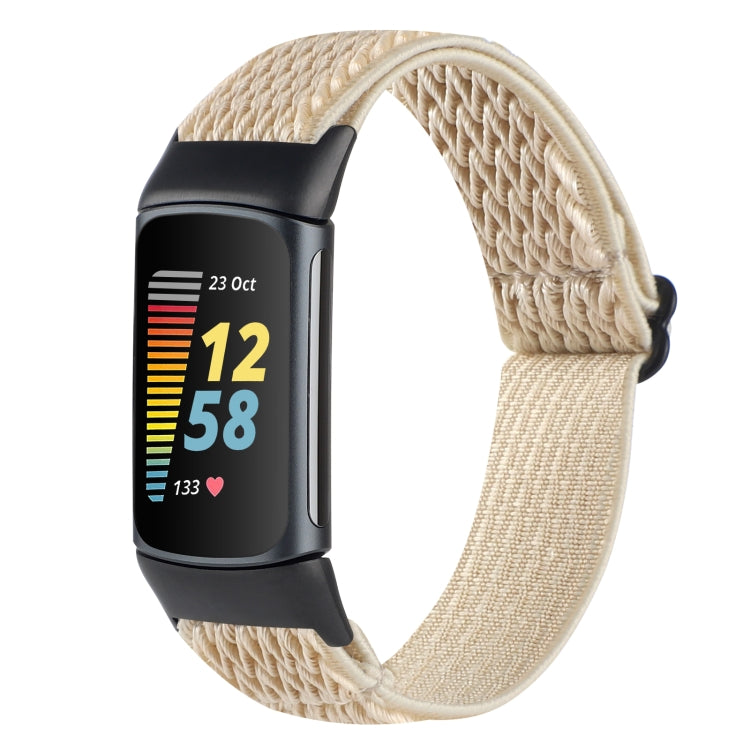 Cinturino per orologio in nylon intrecciato con fibbia, For Fitbit Charge 5, For Fitbit Inspire 2, For Fitbit Inspire