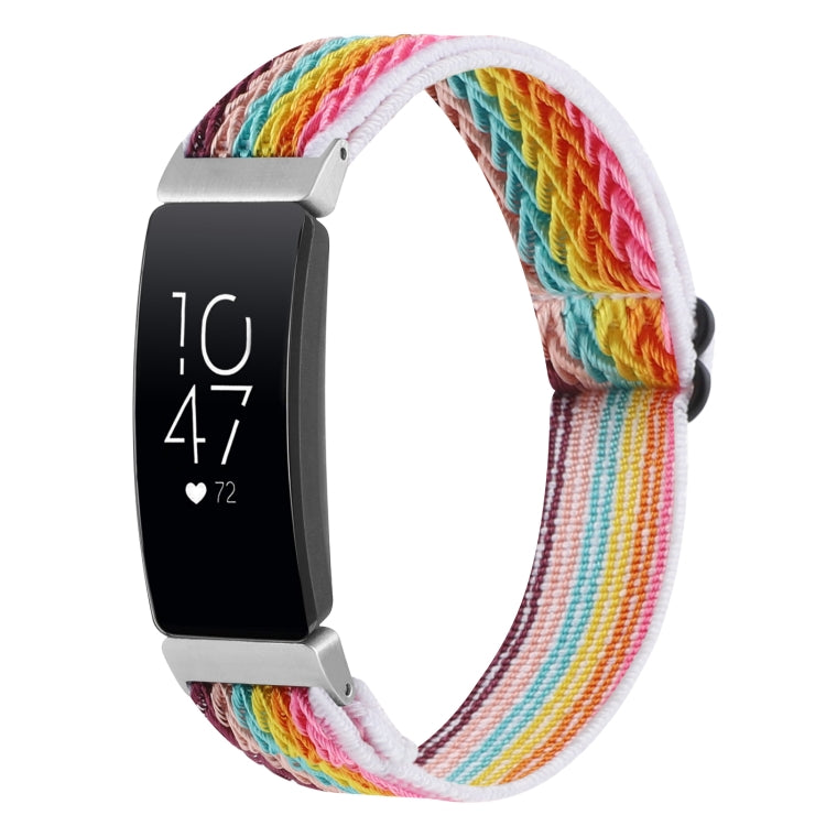 Cinturino per orologio in nylon intrecciato con fibbia, For Fitbit Charge 5, For Fitbit Inspire 2, For Fitbit Inspire