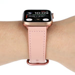 Cinturino in vera pelle tinta unita, For Apple Watch Series 7 41mm / 6 & SE & 5 & 4 40mm / 3 & 2 & 1 38mm, For Apple Watch Series 7 45mm / 6 & SE & 5 & 4 44mm / 3 & 2 & 1 42mm