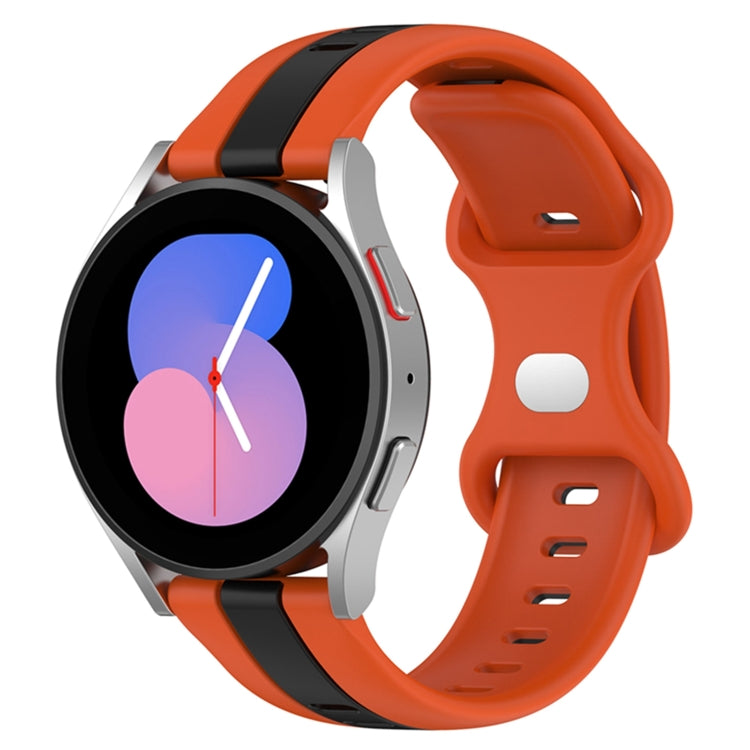 Cinturino in silicone bicolore con fibbia a farfalla da 22 mm, For Coros Apex 46mm/Apex Pro / Ticwatch Pro 3