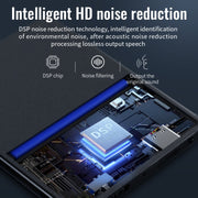 JNN K1 Square HD Registratore con cancellazione del rumore, 4GB, 8GB, 16GB, 32GB, 64GB