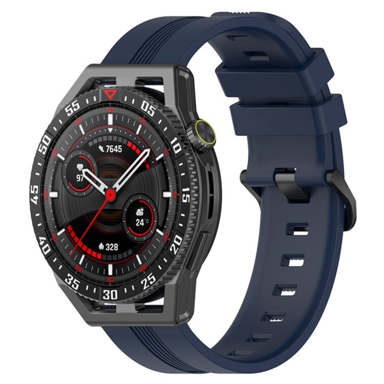 Cinturino in silicone tinta unita verticale da 22 mm, For Coros Apex 46mm/Apex Pro / Ticwatch Pro 3