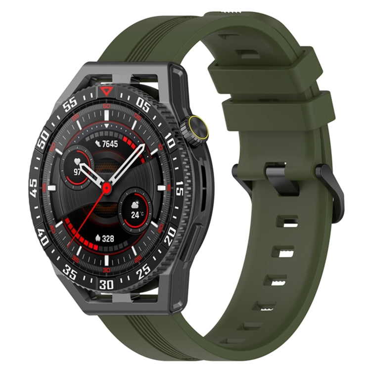 Cinturino in silicone tinta unita verticale da 22 mm, For Coros Apex 46mm/Apex Pro / Ticwatch Pro 3