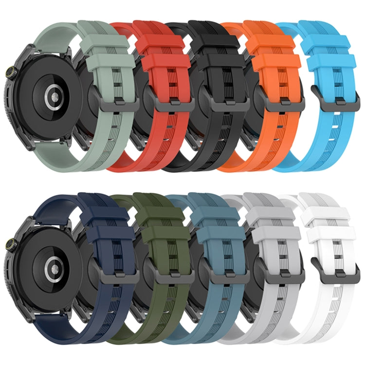 Cinturino in silicone tinta unita verticale da 22 mm, For Coros Apex 46mm/Apex Pro / Ticwatch Pro 3