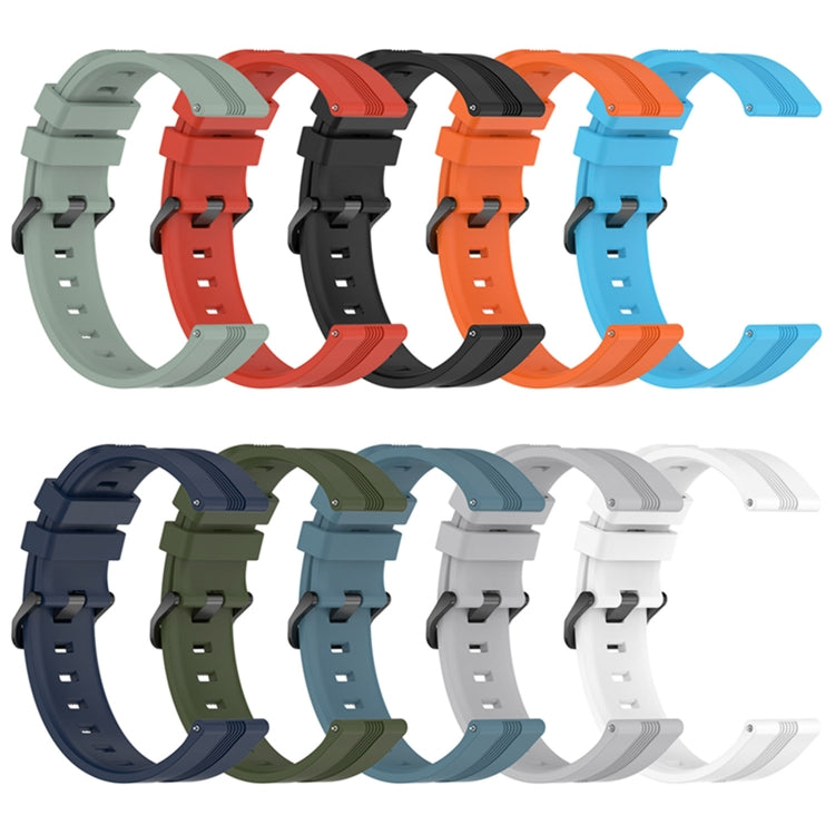 Cinturino in silicone tinta unita verticale da 22 mm, For Coros Apex 46mm/Apex Pro / Ticwatch Pro 3