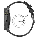 Cinturino in silicone tinta unita verticale da 22 mm, For Coros Apex 46mm/Apex Pro / Ticwatch Pro 3