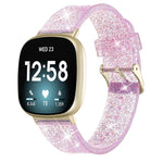 Cinturino universale in TPU con polvere flash, For Fitbit Versa 4 / Sense 2