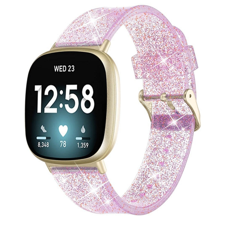 Cinturino universale in TPU con polvere flash, For Fitbit Versa 4 / Sense 2