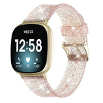 Cinturino universale in TPU con polvere flash, For Fitbit Versa 4 / Sense 2