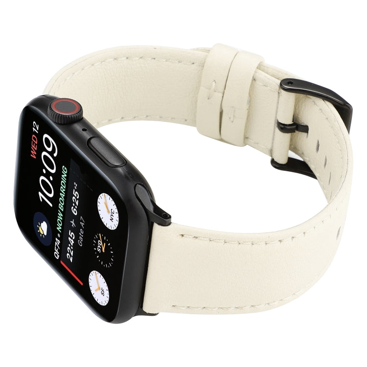 Cinturino in pelle di vacchetta, For Apple Watch Series 8&7 41mm / SE 2&6&SE&5&4 40mm / 3&2&1 38mm, For Apple Watch Series 7 45mm / 6 & SE & 5 & 4 44mm / 3 & 2 & 1 42mm, For Apple Watch Series 7 41mm / 6 & SE & 5 & 4 40mm / 3 & 2 & 1 38mm              ...