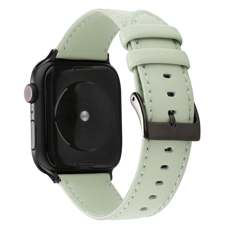 Cinturino in pelle di vacchetta, For Apple Watch Series 8&7 41mm / SE 2&6&SE&5&4 40mm / 3&2&1 38mm, For Apple Watch Series 7 45mm / 6 & SE & 5 & 4 44mm / 3 & 2 & 1 42mm, For Apple Watch Series 7 41mm / 6 & SE & 5 & 4 40mm / 3 & 2 & 1 38mm              ...