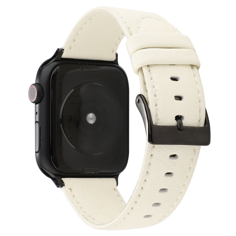 Cinturino in pelle di vacchetta, For Apple Watch Series 8&7 41mm / SE 2&6&SE&5&4 40mm / 3&2&1 38mm, For Apple Watch Series 7 45mm / 6 & SE & 5 & 4 44mm / 3 & 2 & 1 42mm, For Apple Watch Series 7 41mm / 6 & SE & 5 & 4 40mm / 3 & 2 & 1 38mm              ...