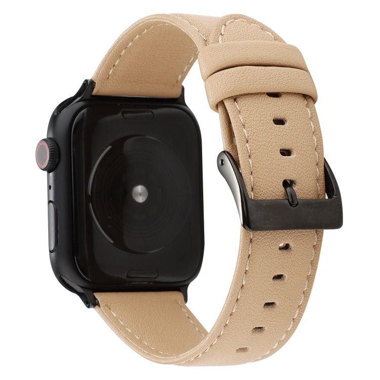 Cinturino in pelle di vacchetta, For Apple Watch Series 8&7 41mm / SE 2&6&SE&5&4 40mm / 3&2&1 38mm, For Apple Watch Series 7 45mm / 6 & SE & 5 & 4 44mm / 3 & 2 & 1 42mm, For Apple Watch Series 7 41mm / 6 & SE & 5 & 4 40mm / 3 & 2 & 1 38mm              ...