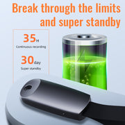 JNN S26 Registratore vocale digitale intelligente con cancellazione del rumore con cordino, 4GB, 8GB, 16GB, 32GB