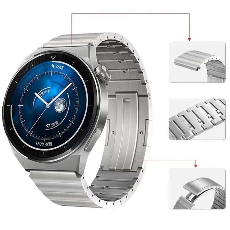 Cinturino universale in acciaio al titanio a sgancio rapido, For Huawei Watch 3 / GT 3 Pro / GT 2