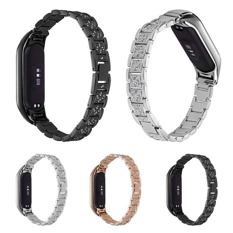 Cinturino metallo con diamanti per Xiaomi Mi Band 7