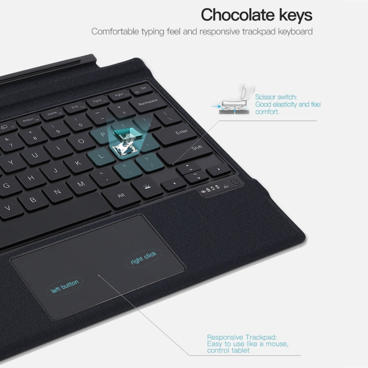 Custodia in pelle per tastiera Bluetooth magnetica, For Microsoft Surface Go / 2 / 3 / 4, For Microsoft Surface Pro 8 / 9 / X, For Microsoft Surface Pro 3 / 4 / 5 / 6 / 7 / 7+