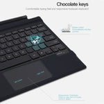 Custodia in pelle con tastiera Bluetooth magnetica con retroilluminazione, For Microsoft Surface Go1 / 2 / 3, For Microsoft Surface Pro 3 / 4 / 5 / 6 / 7 / 7+, For Microsoft Surface Pro 8 / 9 / X