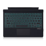 Custodia in pelle con tastiera Bluetooth magnetica con retroilluminazione, For Microsoft Surface Go1 / 2 / 3, For Microsoft Surface Pro 3 / 4 / 5 / 6 / 7 / 7+, For Microsoft Surface Pro 8 / 9 / X