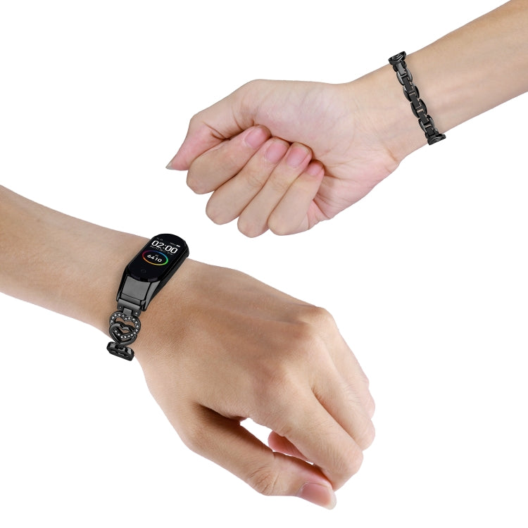 Cinturino metallo con diamanti per Xiaomi Mi Band 7