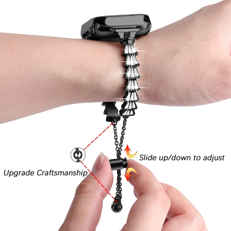 Cinturino in metallo con corona piena di diamanti, For Apple Watch Series 8&7 45mm / SE 2&6&SE&5&4 44mm, For Apple Watch Series 8&7 41mm / SE 2&6&SE&5&4 40mm