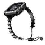 Cinturino in metallo con corona piena di diamanti, For Apple Watch Series 8&7 45mm / SE 2&6&SE&5&4 44mm, For Apple Watch Series 8&7 41mm / SE 2&6&SE&5&4 40mm