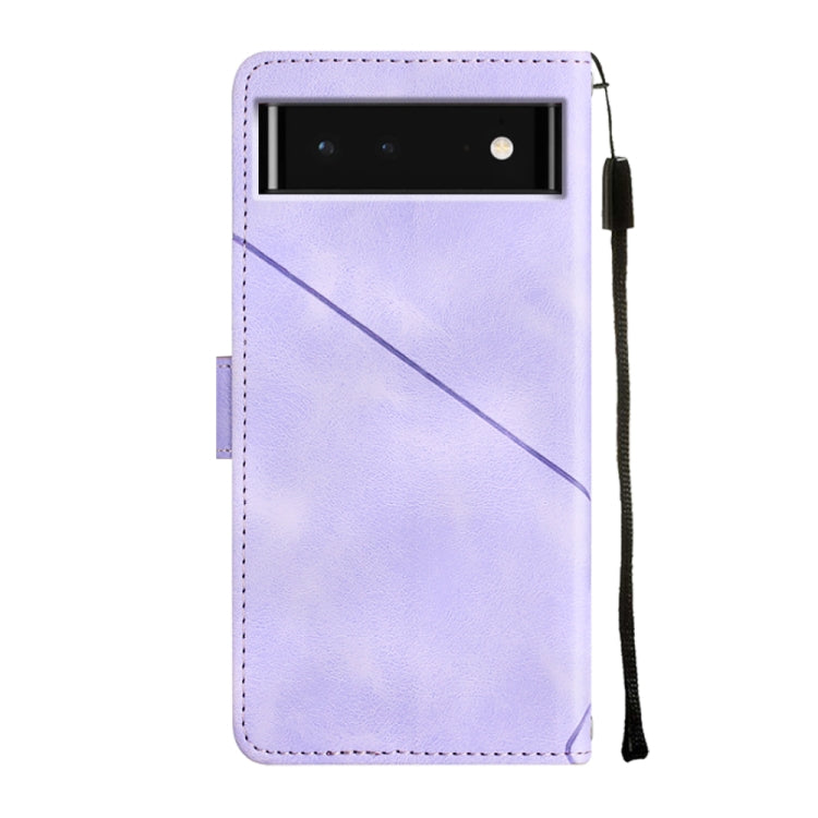 Custodia per telefono in pelle goffrata effetto pelle, For Google Pixel 6, For Google Pixel 6 Pro, For Google Pixel 6a 5G, For Google Pixel 7