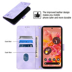 Custodia per telefono in pelle goffrata effetto pelle, For Google Pixel 6, For Google Pixel 6 Pro, For Google Pixel 6a 5G, For Google Pixel 7