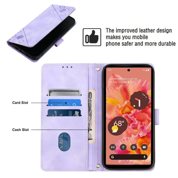 Custodia per telefono in pelle goffrata effetto pelle, For Google Pixel 6, For Google Pixel 6 Pro, For Google Pixel 6a 5G, For Google Pixel 7