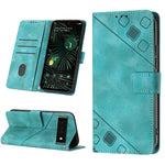 Custodia per telefono in pelle goffrata effetto pelle, For Google Pixel 6, For Google Pixel 6 Pro, For Google Pixel 6a 5G, For Google Pixel 7