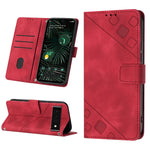 Custodia per telefono in pelle goffrata effetto pelle, For Google Pixel 6, For Google Pixel 6 Pro, For Google Pixel 6a 5G, For Google Pixel 7