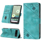 Custodia per telefono in pelle goffrata effetto pelle, For Google Pixel 6, For Google Pixel 6 Pro, For Google Pixel 6a 5G, For Google Pixel 7