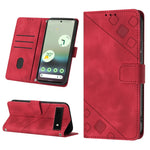 Custodia per telefono in pelle goffrata effetto pelle, For Google Pixel 6, For Google Pixel 6 Pro, For Google Pixel 6a 5G, For Google Pixel 7
