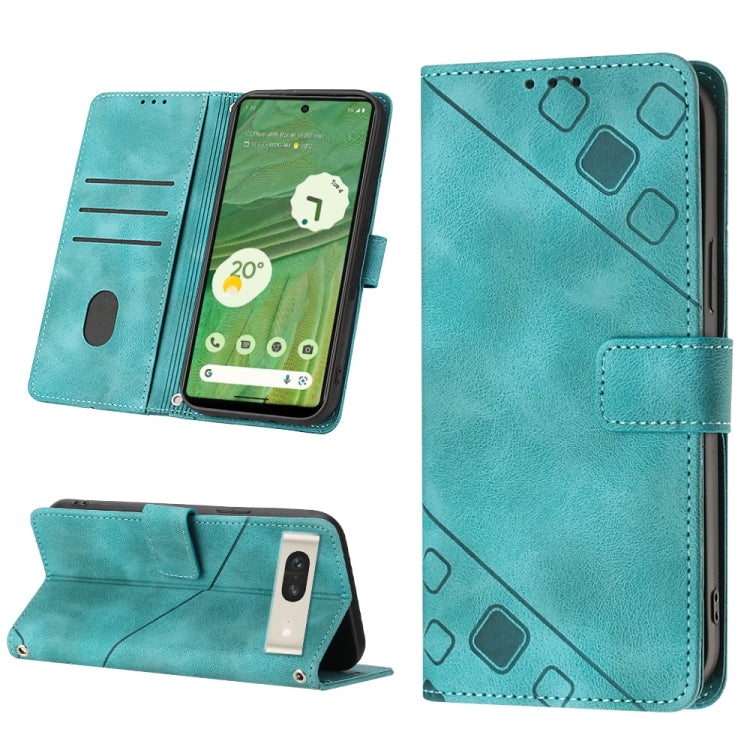 Custodia per telefono in pelle goffrata effetto pelle, For Google Pixel 6, For Google Pixel 6 Pro, For Google Pixel 6a 5G, For Google Pixel 7