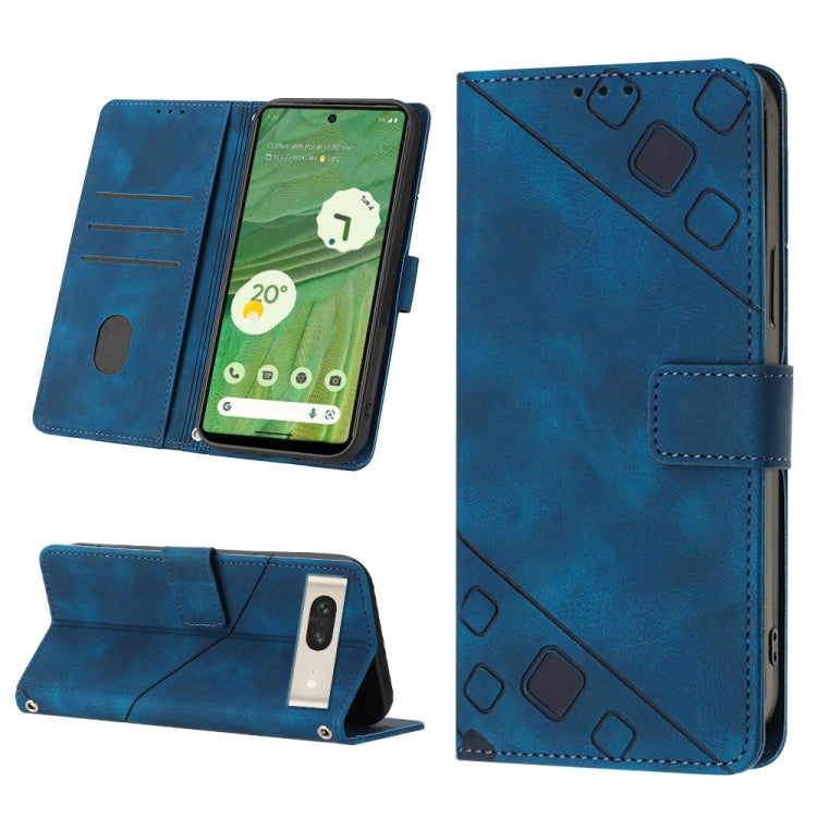 Custodia per telefono in pelle goffrata effetto pelle, For Google Pixel 6, For Google Pixel 6 Pro, For Google Pixel 6a 5G, For Google Pixel 7