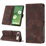 Custodia per telefono in pelle goffrata effetto pelle, For Google Pixel 6, For Google Pixel 6 Pro, For Google Pixel 6a 5G, For Google Pixel 7