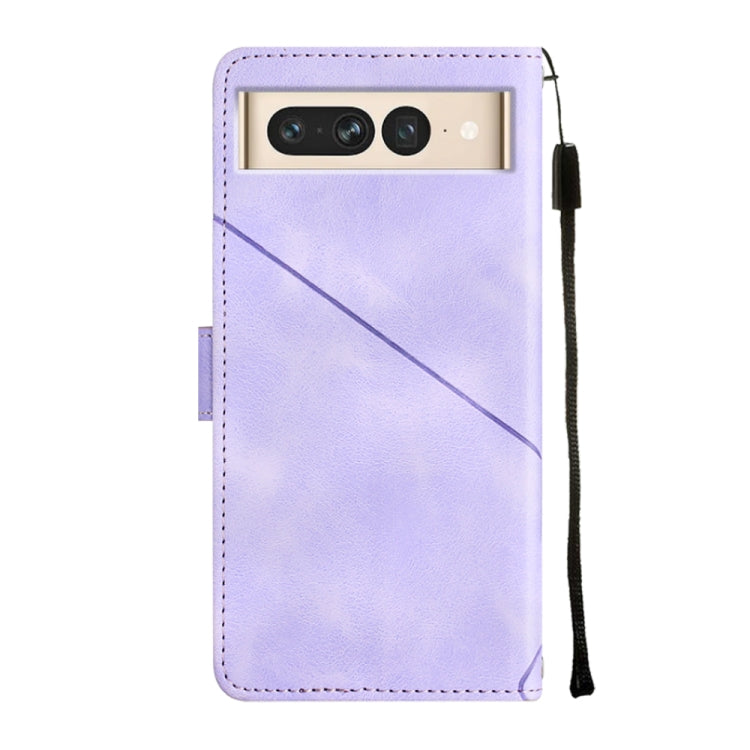 Custodia per telefono in pelle goffrata effetto pelle, For Google Pixel 7 Pro, For Google Pixel 7a