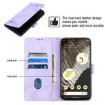 Custodia per telefono in pelle goffrata effetto pelle, For Google Pixel 7 Pro, For Google Pixel 7a