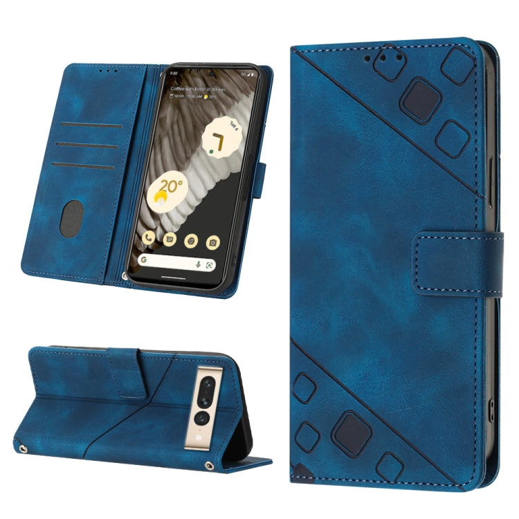 Custodia per telefono in pelle goffrata effetto pelle, For Google Pixel 7 Pro, For Google Pixel 7a