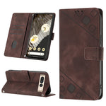 Custodia per telefono in pelle goffrata effetto pelle, For Google Pixel 7 Pro, For Google Pixel 7a