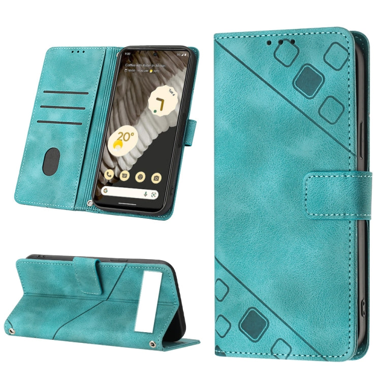 Custodia per telefono in pelle goffrata effetto pelle, For Google Pixel 7 Pro, For Google Pixel 7a