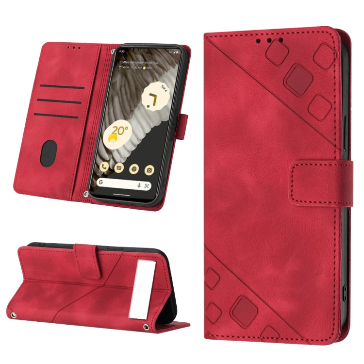 Custodia per telefono in pelle goffrata effetto pelle, For Google Pixel 7 Pro, For Google Pixel 7a