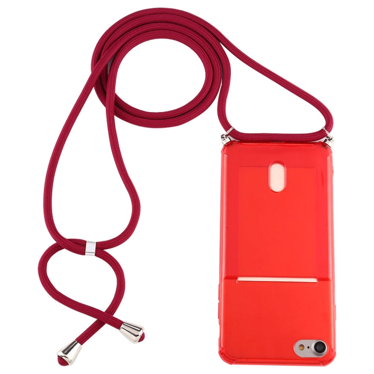 Custodia TPU trasparente con cordino per iPhone