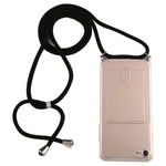 Custodia TPU trasparente con cordino per iPhone