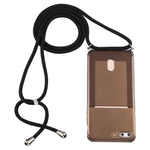 Custodia TPU trasparente con cordino per iPhone