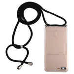 Custodia TPU trasparente con cordino per iPhone