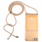 Custodia TPU trasparente con cordino per iPhone
